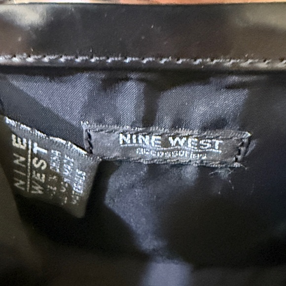 Nine West Vintage Glossy Black mini handbag Wristlet - Picture 9 of 14